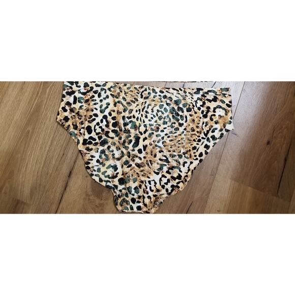 Mynah Cheetah Classic Hipster Medium Coverage Swim Bottom Size 18W - NWT's - Picture 4 of 9